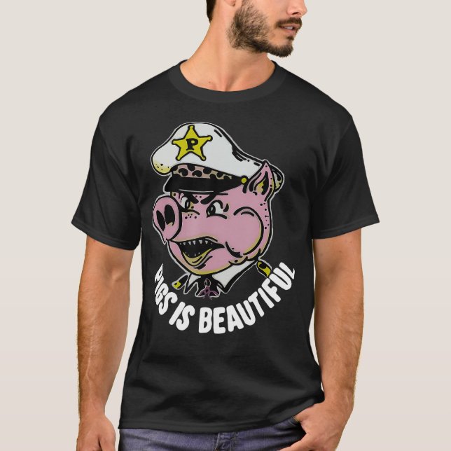 T-shirt cochons est un bel éleveur de cochons (Devant)