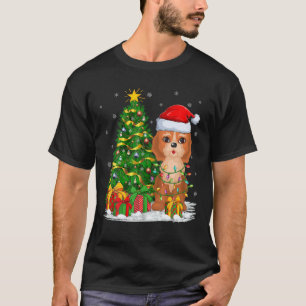 T-shirt Cockapoo Amoureux des chiens Xmas Tree Père Noël C