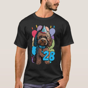 T-shirt Cockapoo Chien 28e anniversaire Fête à thème 28 an