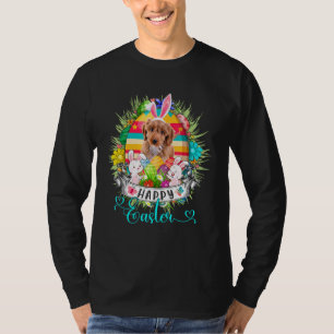 T-shirt Cockapoo Chien Dans Les Oeufs De Pâques Basket Bun