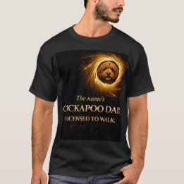 T-shirt Cockapoo Dad Shirt | Funny Dog Walking Gift