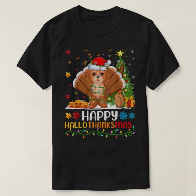 T-shirt Cockapoo Dog Lover Funny Happy Cockapoo HelloThank (Design devant)