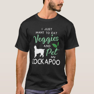 T-shirt Cockapoo Funny Vegan Amoureux des chiens propriéta