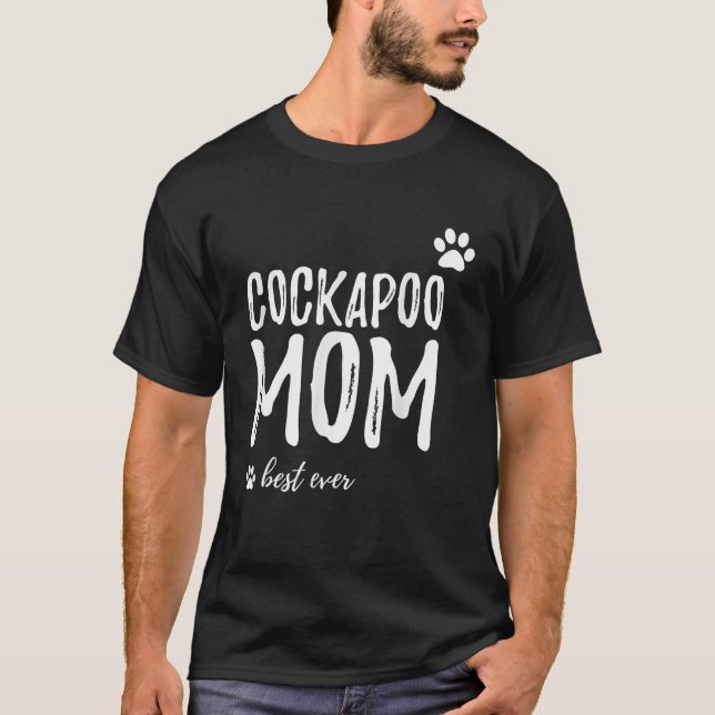 T-shirt Cockapoo Maman Meilleur Jamais Drôle Cockapoo Chie (Devant)