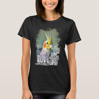 T-shirt Cockatiel American Flag USA Cockatiel