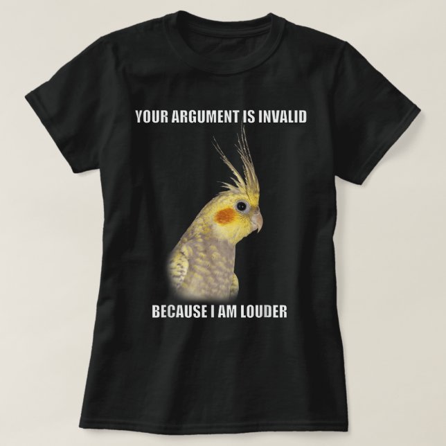 T-shirt COCKATIEL Birds Drôle Cockatiels Design (Design devant)
