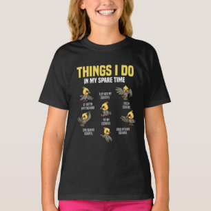 T-shirt Cockatiel Birds Pet Cockatiels Bird