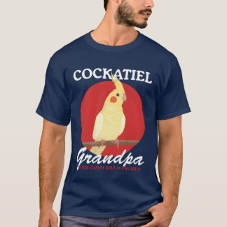 T-shirt Cockatiel Grand-père Propriétaire d'oiseaux Cockat
