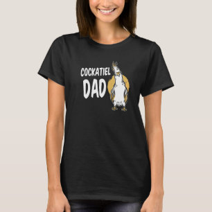 T-shirt Cockatiel Papa Parrot Oiseau Pour Propriétaire D'A