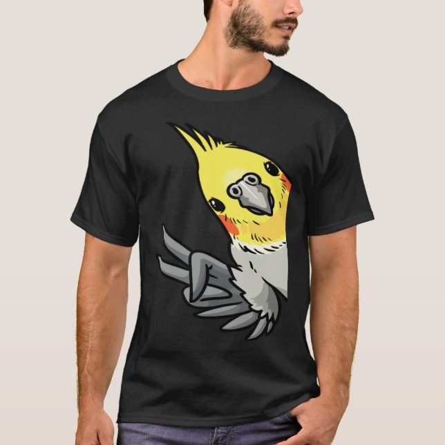 T-shirt Cockatiel Parrot From Side (Devant)