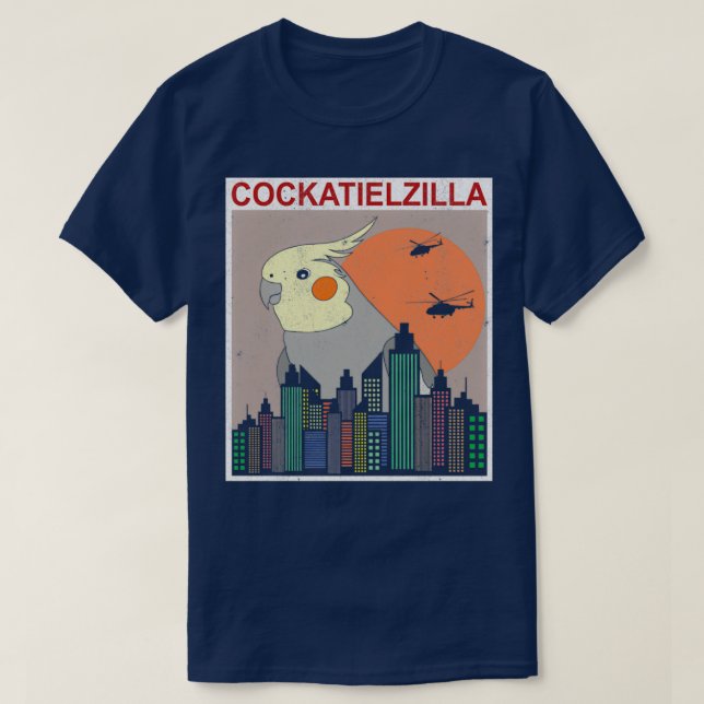T-shirt Cockatielzilla (Design devant)