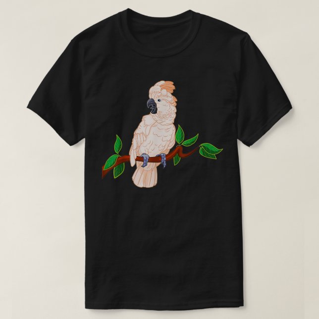 T-shirt Cockatoès moluque sur une branche (Design devant)