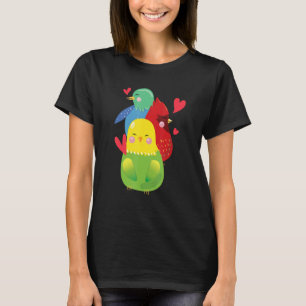 T-shirt Cockatoo Exotic Bird Parrot Budgerigar Budgie Love
