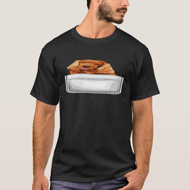 T-shirt Cocker Spaniel Chien Chien Chien Dans Votre Poche (Devant)