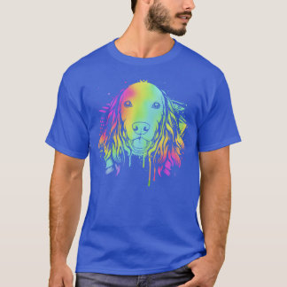 T-shirt Cocker Spaniel Chien Colorful Pop Art Chien famill