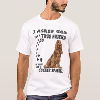 T-shirt Cocker Spaniel Citation Maman Papa Lover Imprimer,