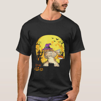 T-shirt Cocker Spaniel Dabbing sorcière Citrouille Drôle C