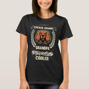 T-shirt Cocker Spaniel Grand-Père Comme Un Grand-Père Norm
