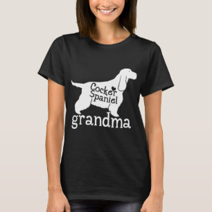 T-shirt Cocker Spaniel Grandma Cadeaux mignonette Grand-mè