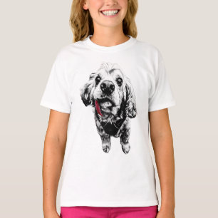 T-shirt Cocker Spaniel – Langue Rouge, Vrai Panache