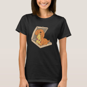 T-shirt Cocker Spaniel Manger Pizza Chien 1