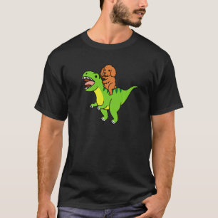 T-shirt Cocker Spaniel montant Rex dinosaure chien  