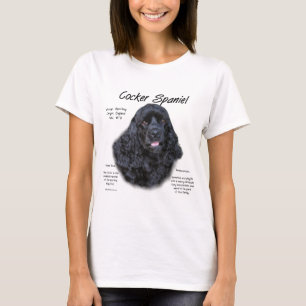 T-shirt Cocker Spaniel (noir) Histoire Design