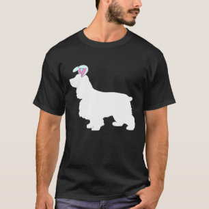 T-shirt Cocker Spaniel Oeuf de Pâques Bunny Ear Chasse Gar