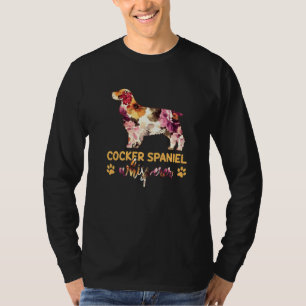 T-shirt Cocker Spaniel Whisperer Flower Chien