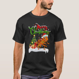 T-shirt Cockroach Insects Lover Xmas Éclairage Cockroach 
