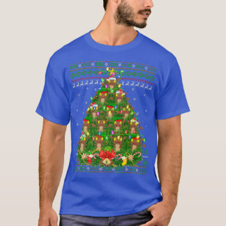 T-shirt Cockroach Xmas Éclairage Arbre Père Noël Cockroach