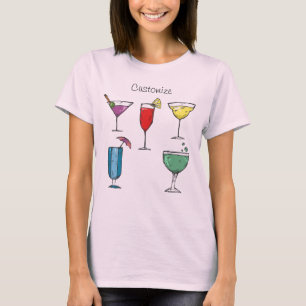 T-shirt Cocktail Boisson Assortiment Thunder_Cove