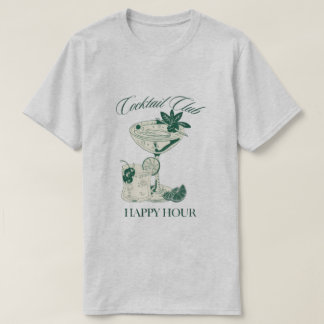 T-shirt "Cocktail Club Happy Hour" Tee pour les amateurs