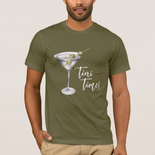 T-shirt Cocktail Drôle 'Tini Time Martini