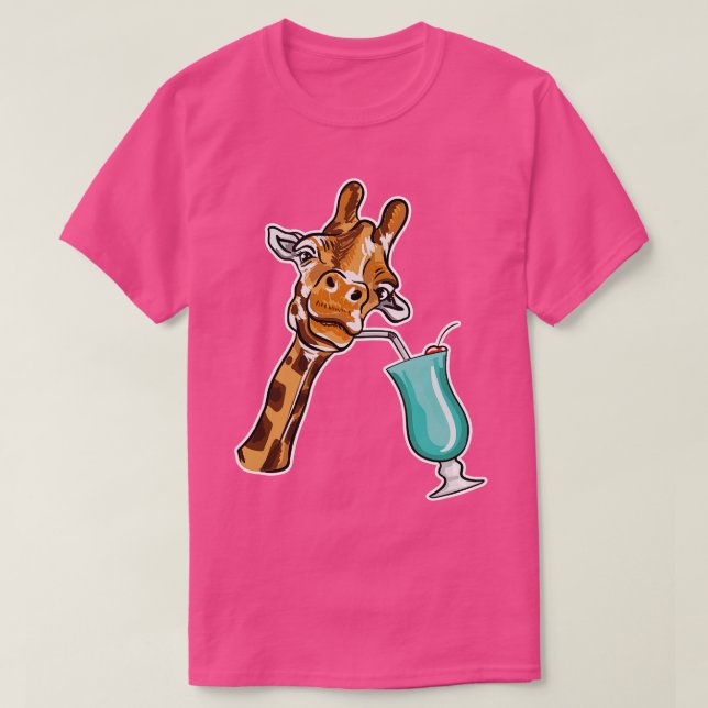 T-shirt Cocktail Giraffe (Design devant)