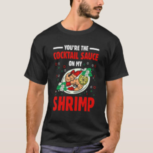 T-shirt Cocktail Sauce crevettes de fruits de mer Crabe ma