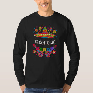T-shirt Cocktail Tacoholic Taco Food Mexicain Tequila Mexi