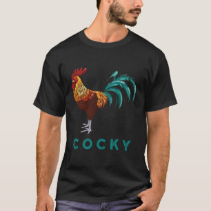 T-shirt Cocky Funny Sarcastic Rooster Couleur Graphi