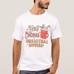 T-shirt Coco Chaud Et Films De Noël Rétro