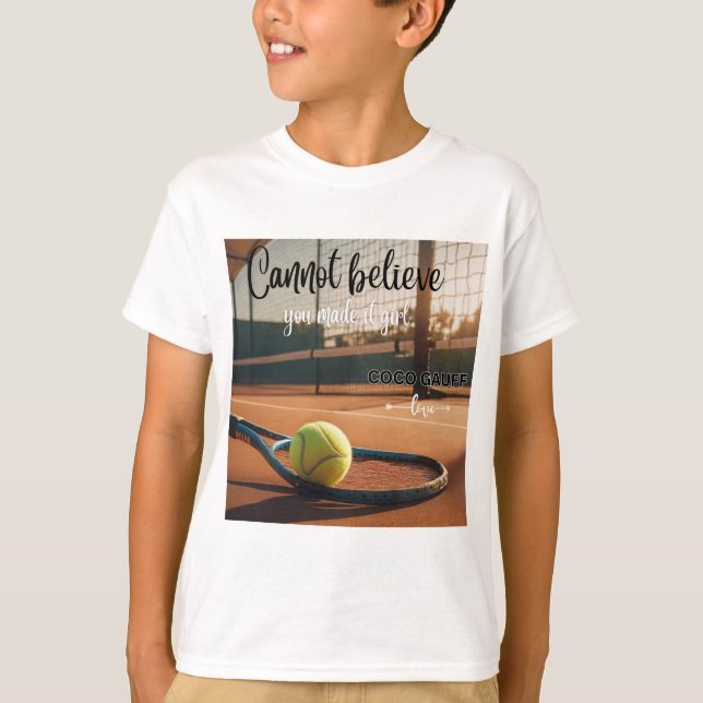 T-shirt Coco Gauff, filles (Devant)