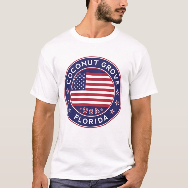 T-shirt Coconut Grove, Miami (Devant)