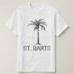 T-shirt Cocotier St. Barts design noir & blanc