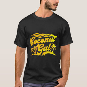 T-shirt Cocout Gal - Tropical Palm Tree Design été