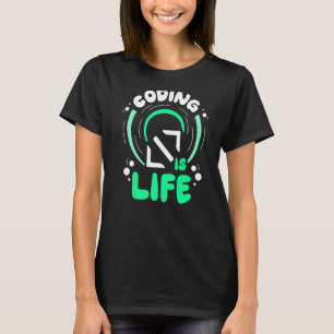 T-shirt Codage Est Un Programmeur De Vie Coder Code Dit