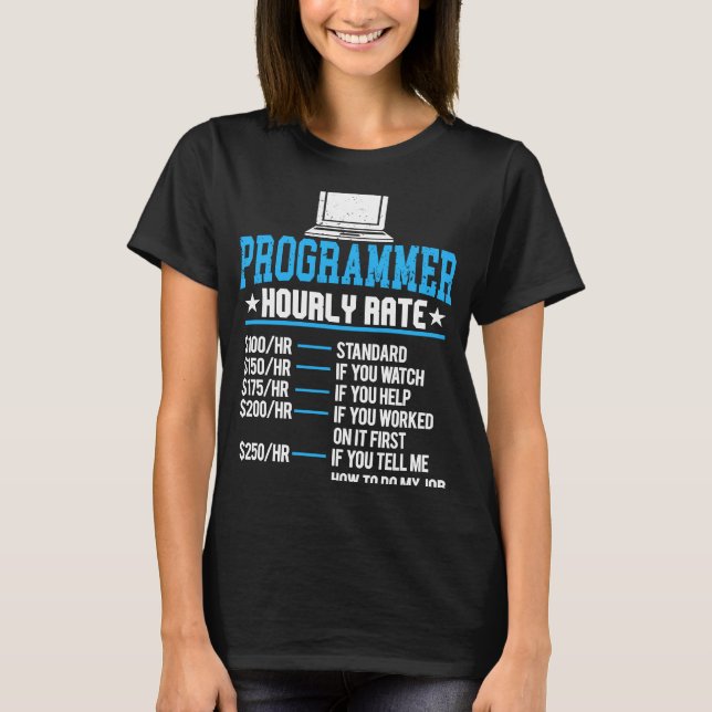T-shirt Codage Heure par programmeur Expert Ordinateur Pai (Devant)