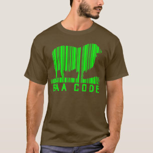 T-shirt Code Baa Code à barres Agneau à mouton Agriculture