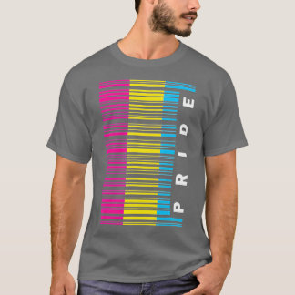 T-shirt Code barre Pansexual Flag Pride LGB