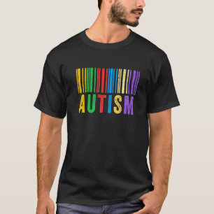 T-shirt Code-barres autisme Sensibilisation à l'autisme Pa