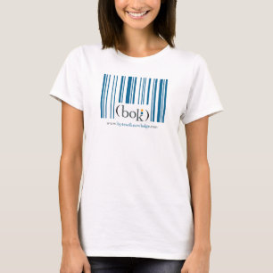 T-shirt Code barres avant, logo arrière d'octets