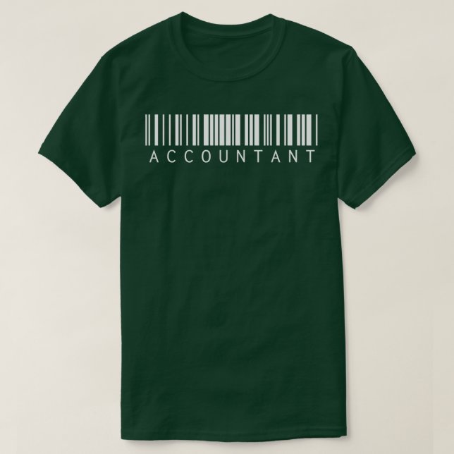 T-shirt Code-barres comptable (Design devant)